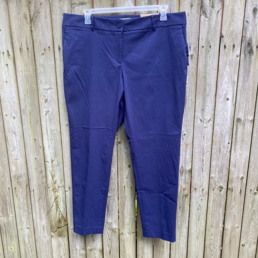 New Michael Kors Miranda navy pants 16 - Picture 8 of 8
